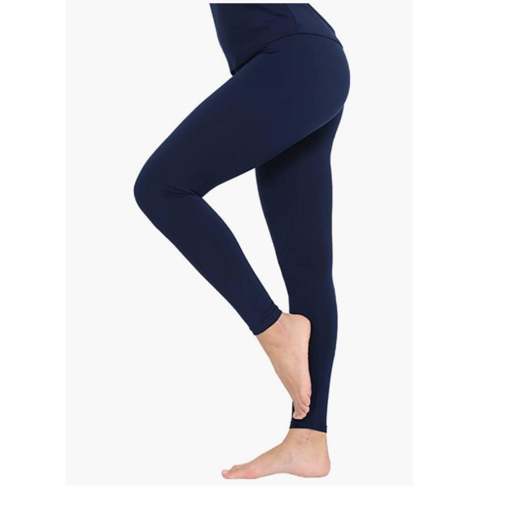 MANCYFIT Thermal Pants for Women Fleece Lined Leggings Underwear Soft Bottoms S